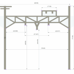 Set di 5 Catenarie Doppie Scala N (1:160) Stile KATO